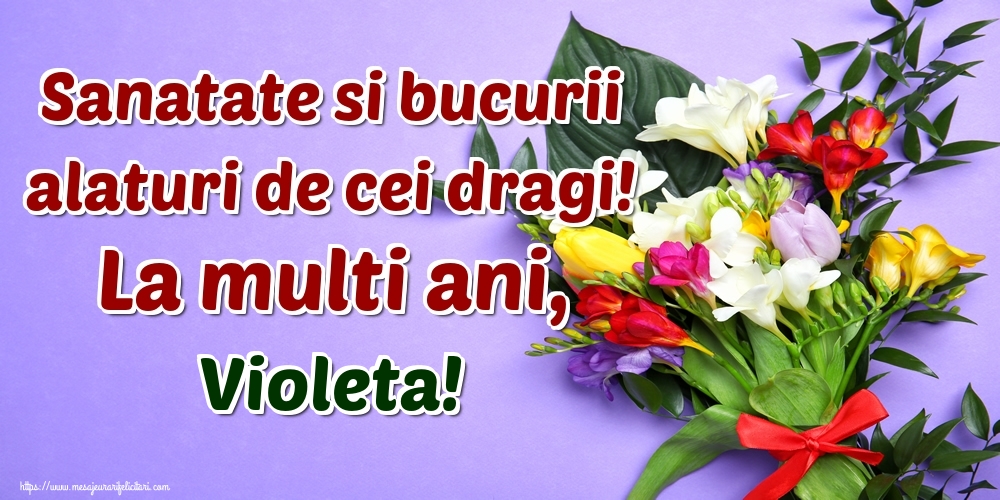 La Multi Ani Violeta Imagini Felicitari Si Mesaje