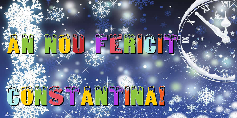 Felicitari de Anul Nou | An nou fericit Constantina!