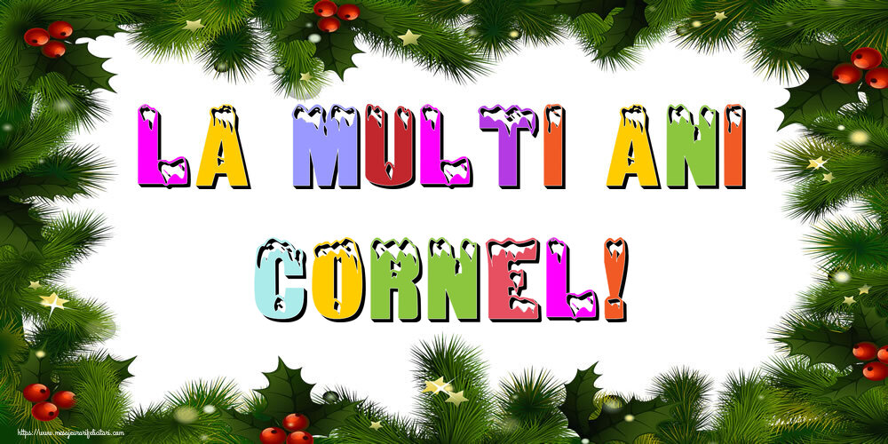 Felicitari de Anul Nou | La multi ani Cornel!