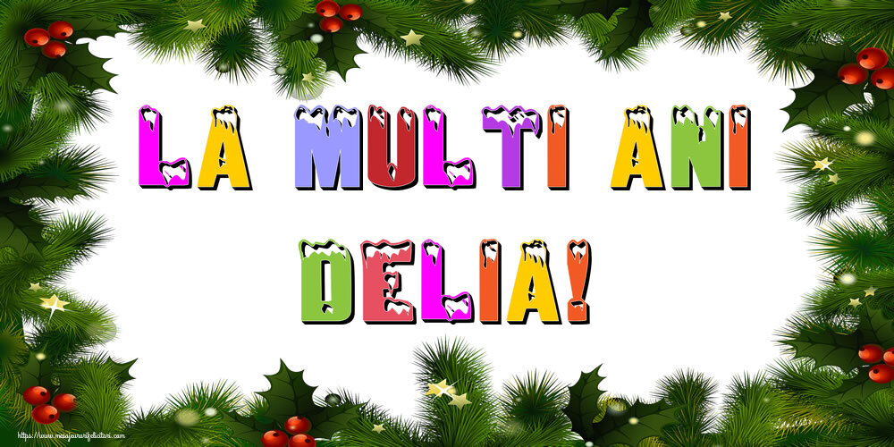  Felicitari de Anul Nou | La multi ani Delia!
