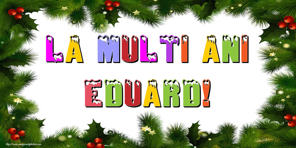 Felicitari de Anul Nou | La multi ani Eduard!