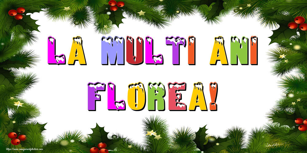 Felicitari de Anul Nou | La multi ani Florea!