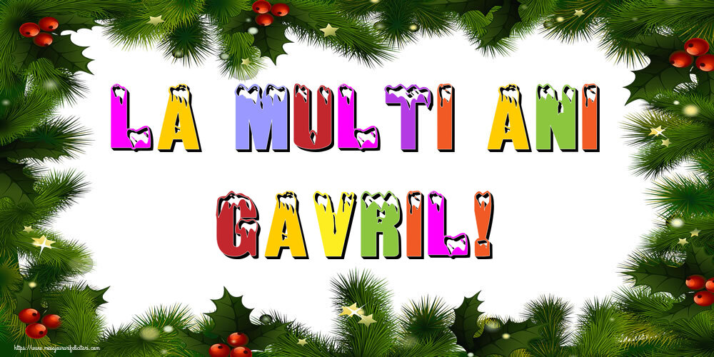 Felicitari de Anul Nou | La multi ani Gavril!