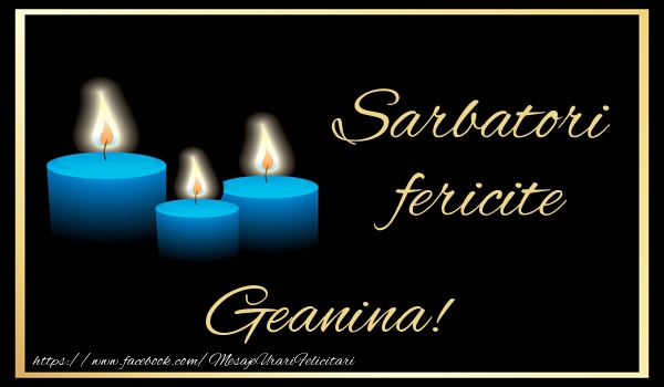 Felicitari de Anul Nou | Sarbatori fericite Geanina!