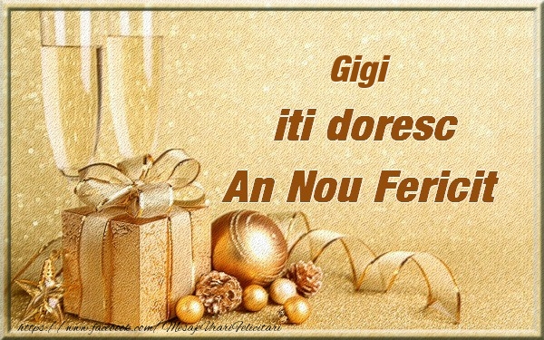 Felicitari de Anul Nou | Gigi iti urez un An Nou Fericit