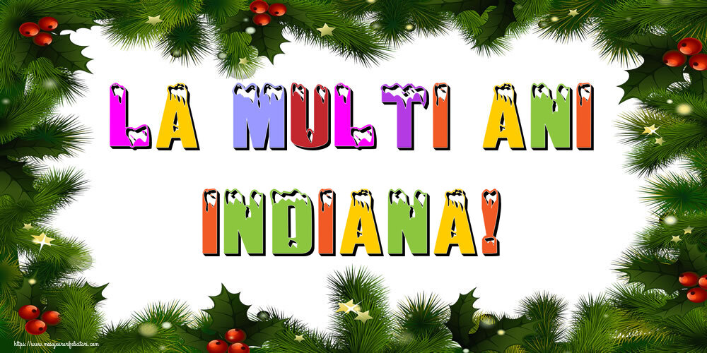 Felicitari de Anul Nou | La multi ani Indiana!