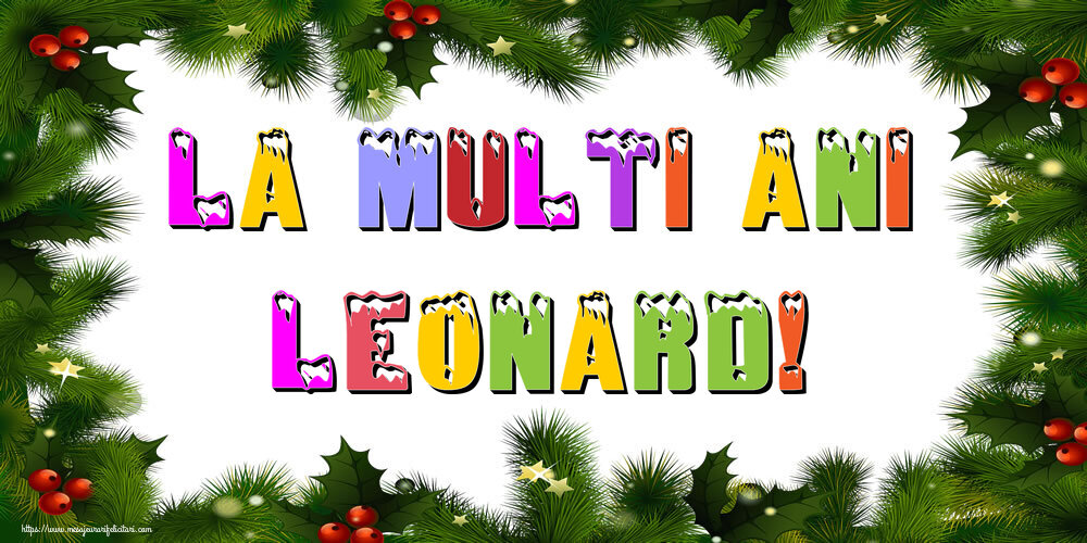 Felicitari de Anul Nou | La multi ani Leonard!