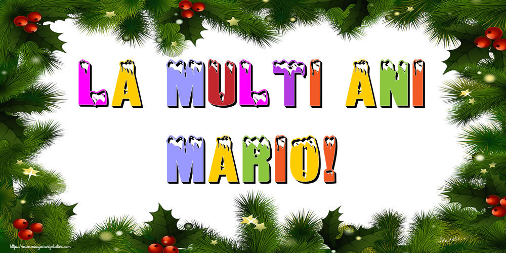 Felicitari de Anul Nou | La multi ani Mario!