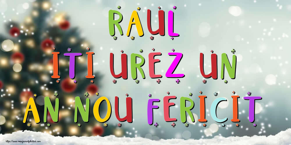Felicitari de Anul Nou | Raul, iti urez un An Nou Fericit!