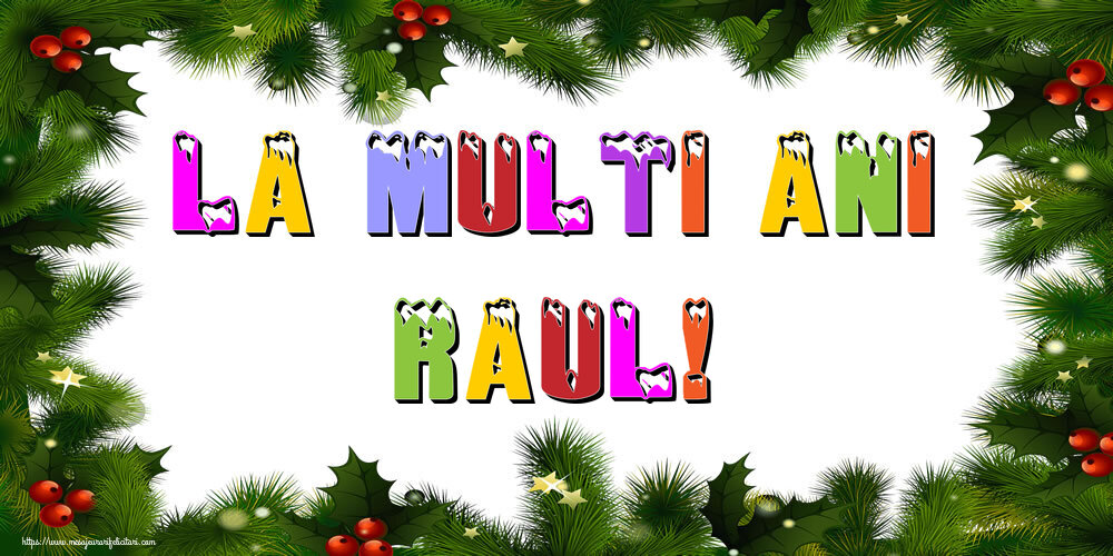 Felicitari de Anul Nou | La multi ani Raul!