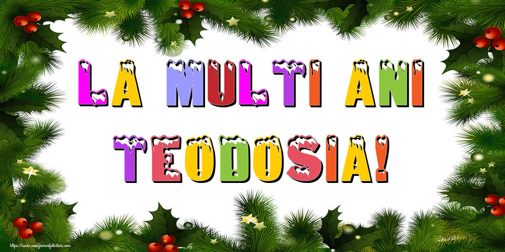  Felicitari de Anul Nou | La multi ani Teodosia!