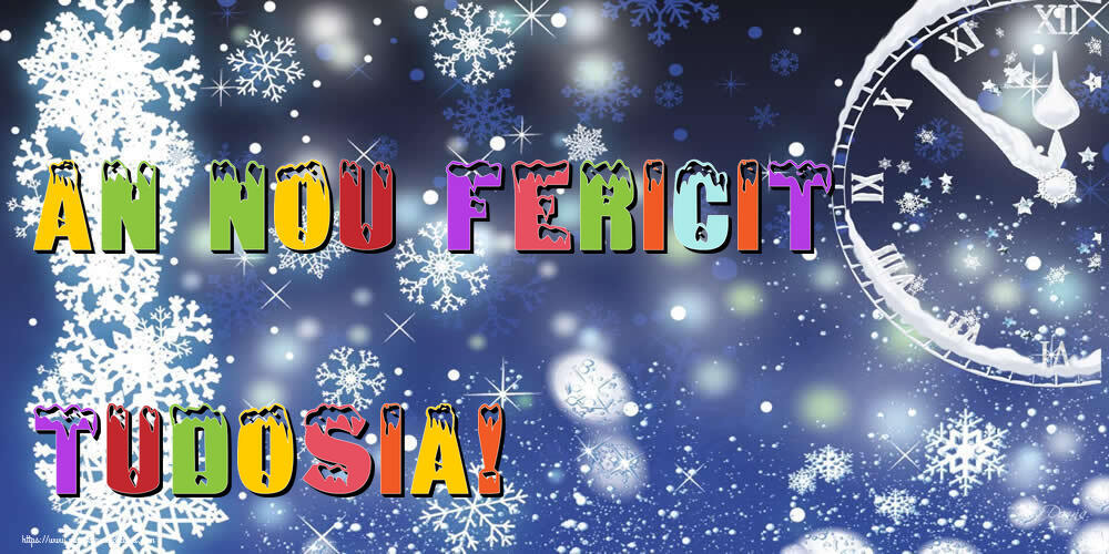 Felicitari de Anul Nou | An nou fericit Tudosia!